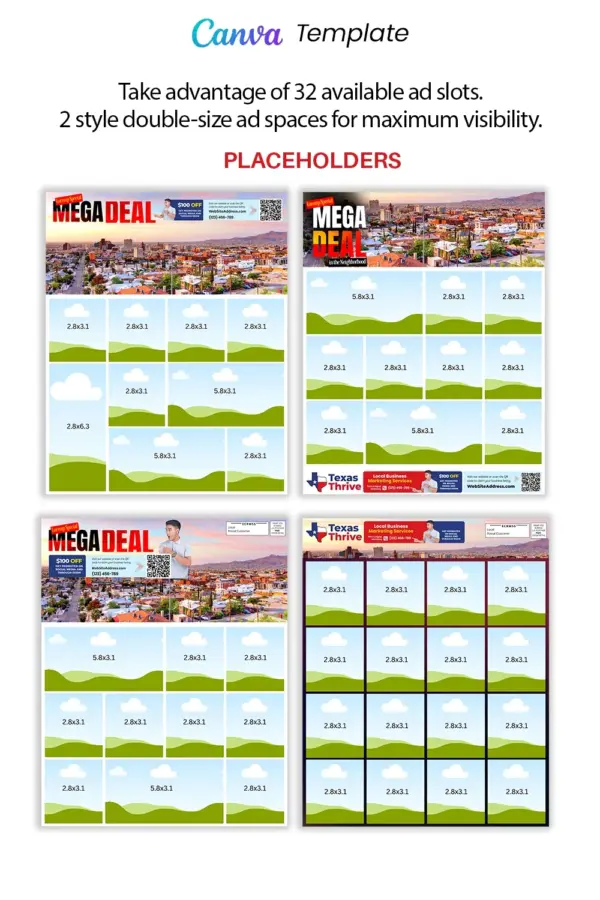 12x15 eddm marketing mailer design canva template