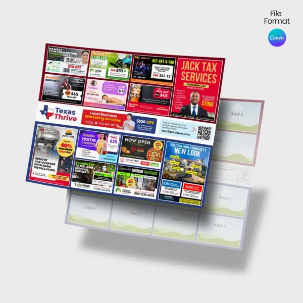 12x15 shard cost EDDM mailer Marketing postcard Design Canva template