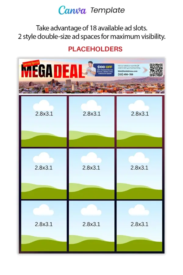 12x9 eddm marketing postcard design canva