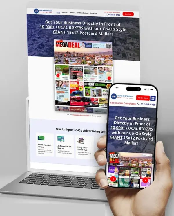 9x12 agency website design template