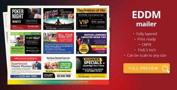 8.5x11 Shared Cost Co-op EDDM Mailer Template - Image 3
